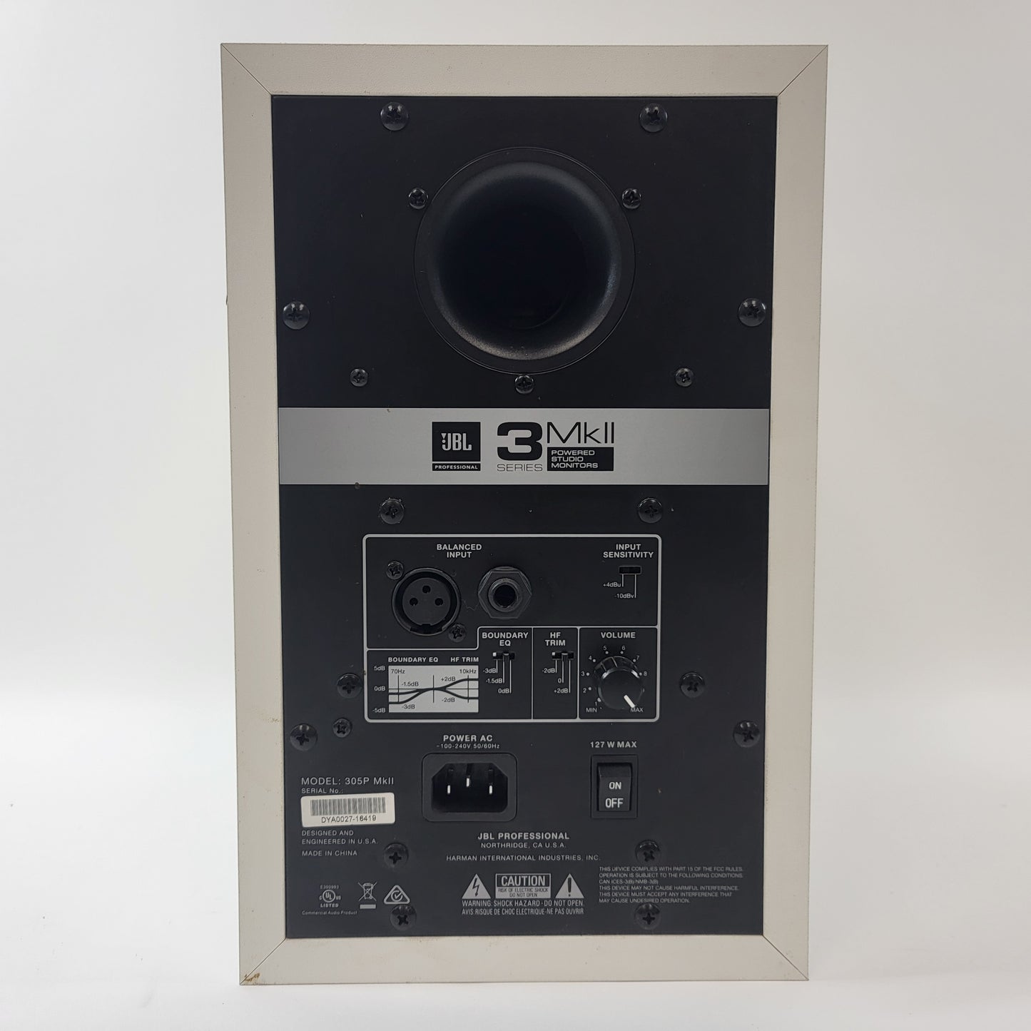 JBL 305P MKII Speaker System White