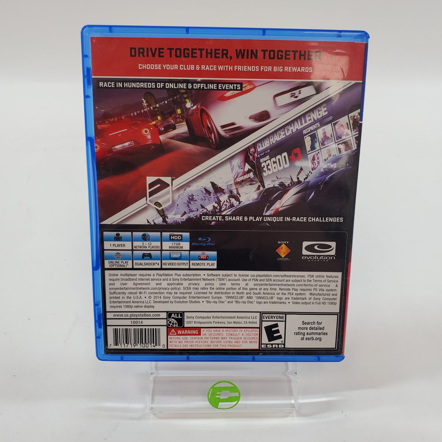 DriveClub (Sony PlayStation 4 PS4, 2014)