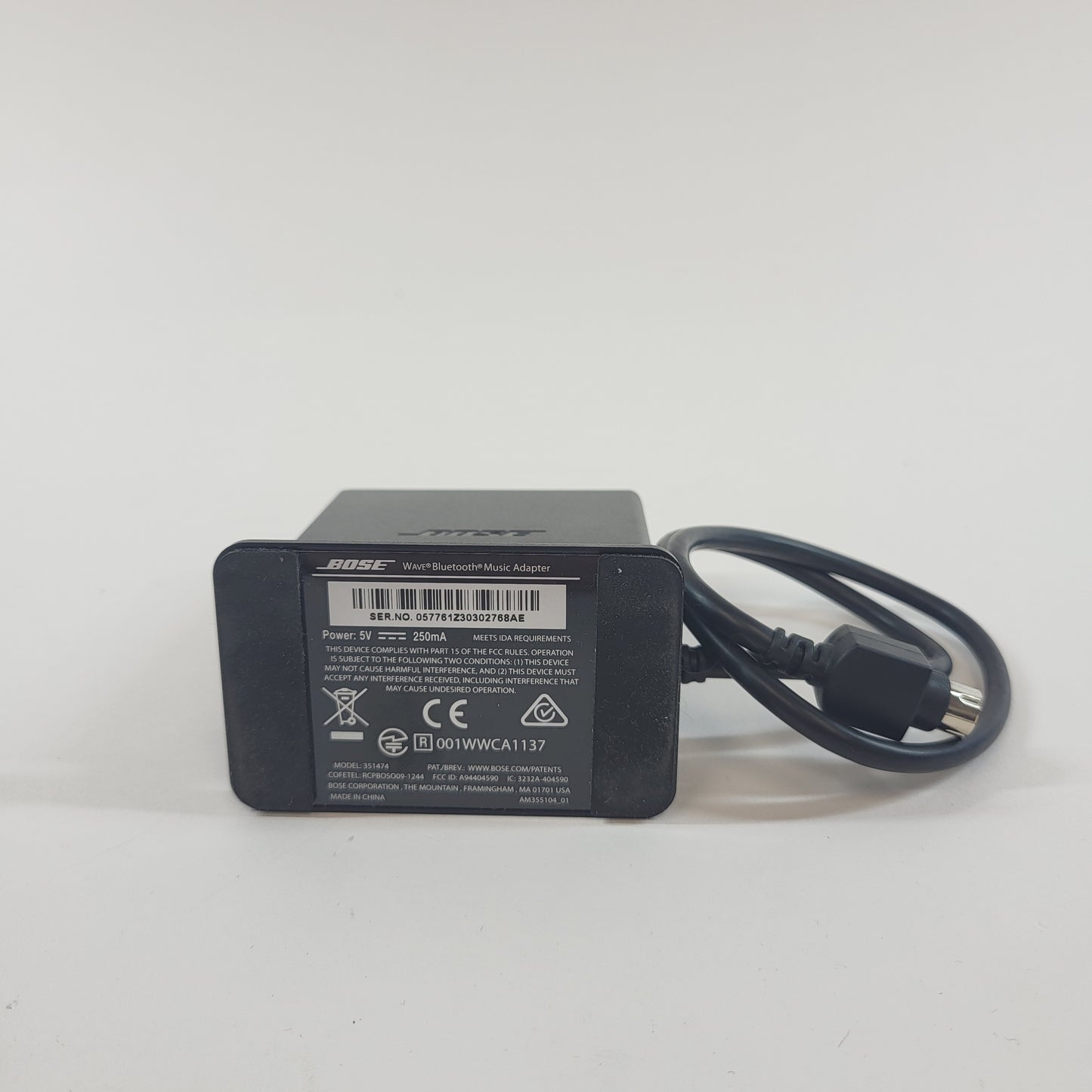 Bose Wave Bluetooth  Music Adapter 351474 READ