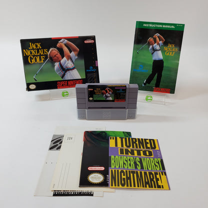 Jack Nicklaus Golf (Super Nintendo SNES, 1992) Complete