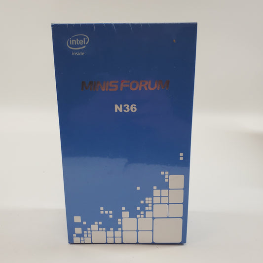 New Minisforum N36 Celeron N3060 2.40GHz 4GB RAM 64GB eMMC Intel HD Graphics 400