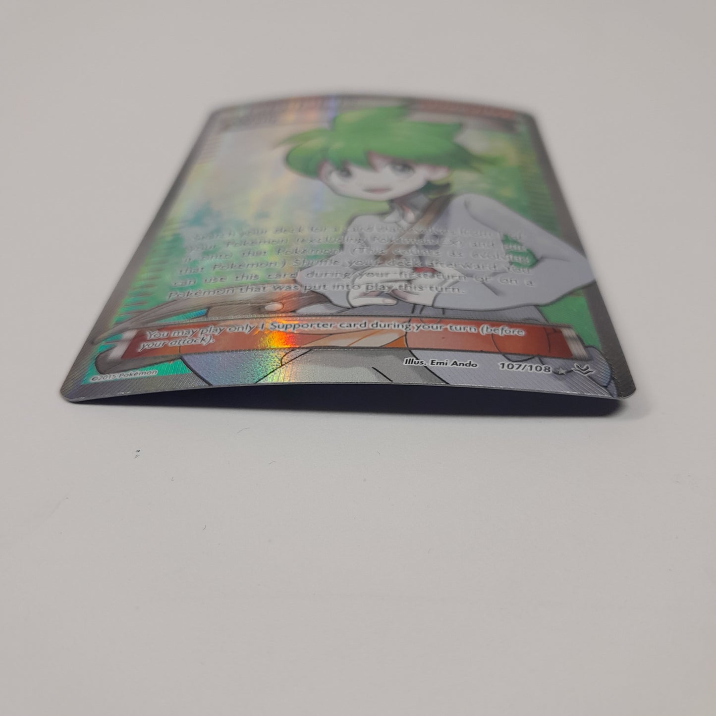 Pokémon TCG Roaring Skies Wally 107/108 Holo Textured English