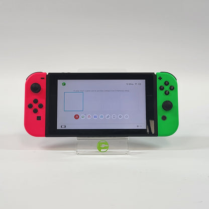 Nintendo Switch v1 Console Gaming System HAC-001 Pink/Green