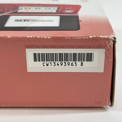 Nintendo 3DS Handheld Game Console CTR-001 Metallic Red