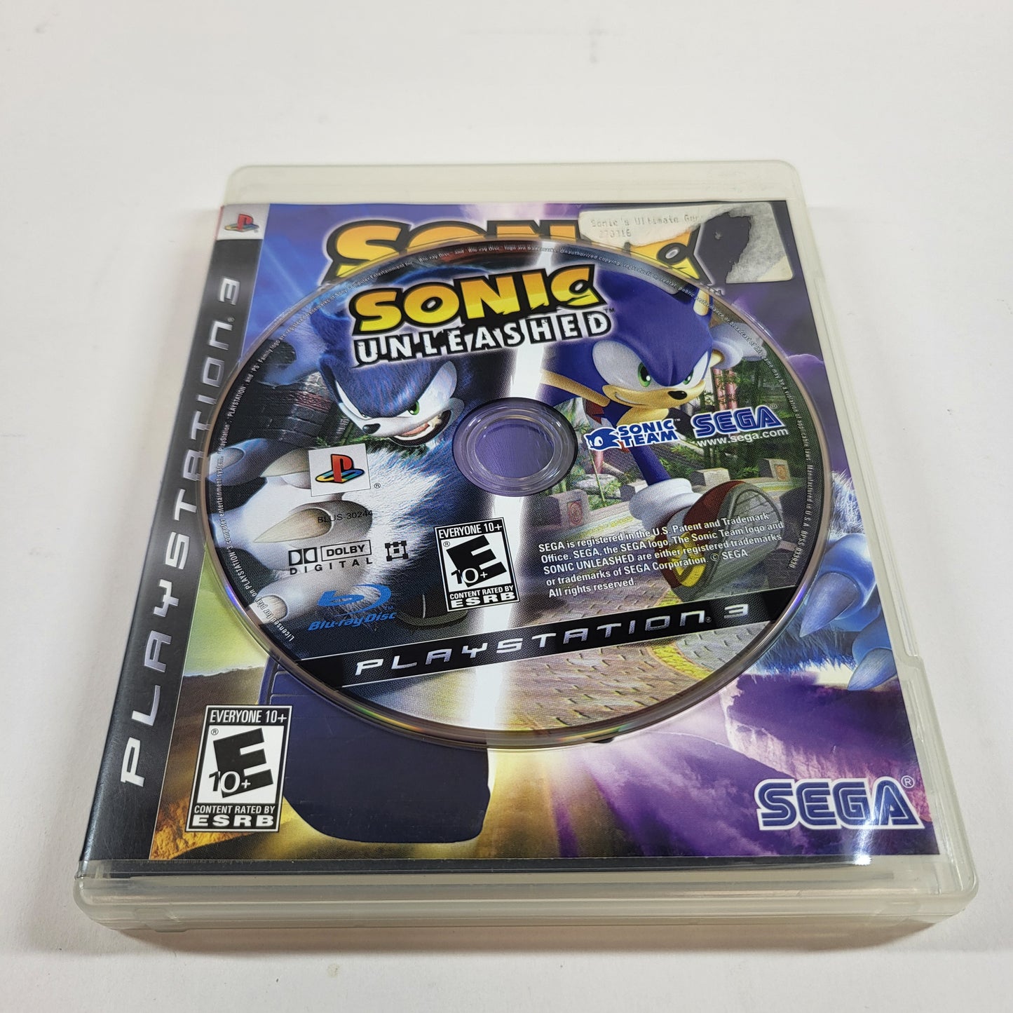 Sonic Unleashed (Sony PlayStation 3 PS3, 2008)