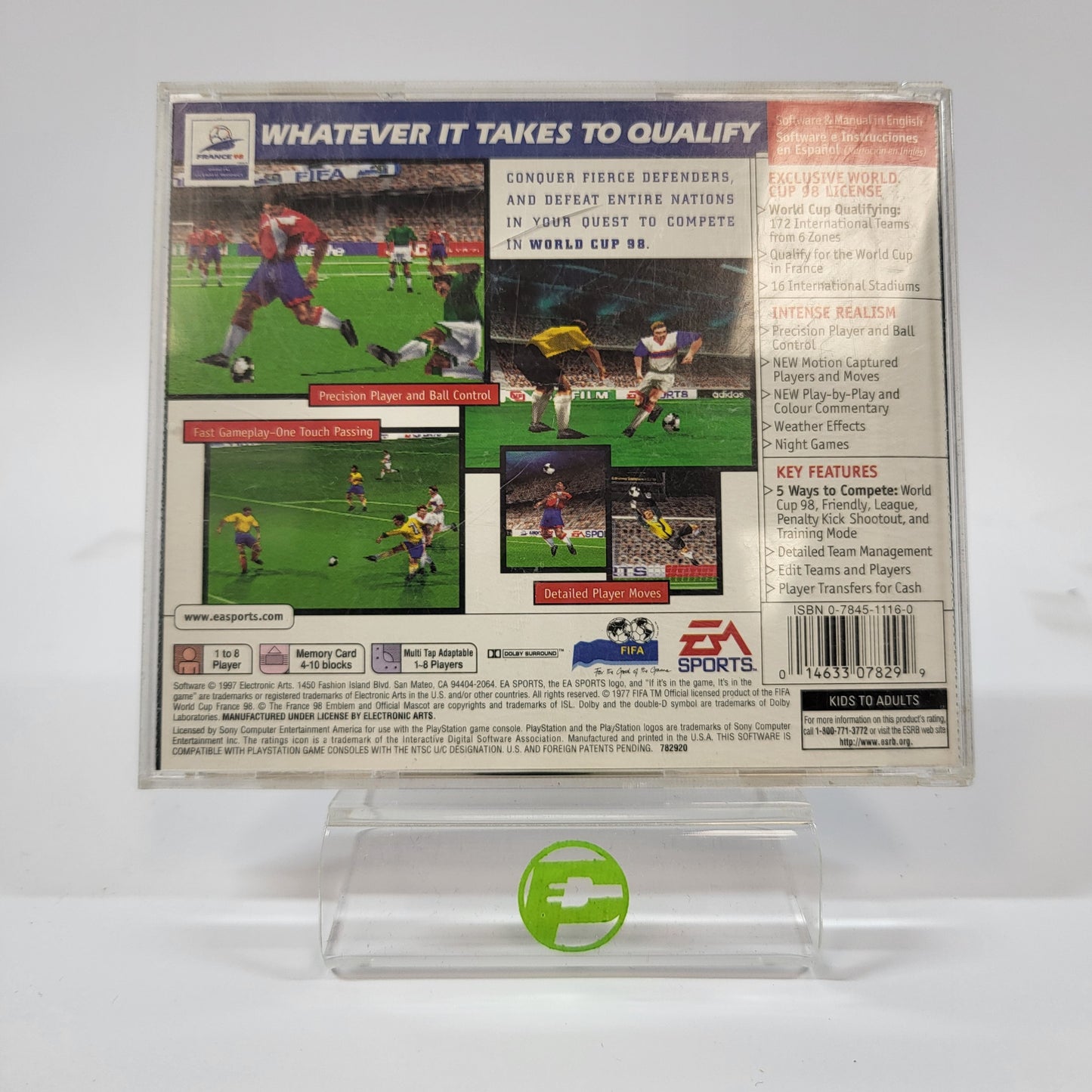 FIFA Road to World Cup 98 (Sony PlayStation 1 PS1, 1997)