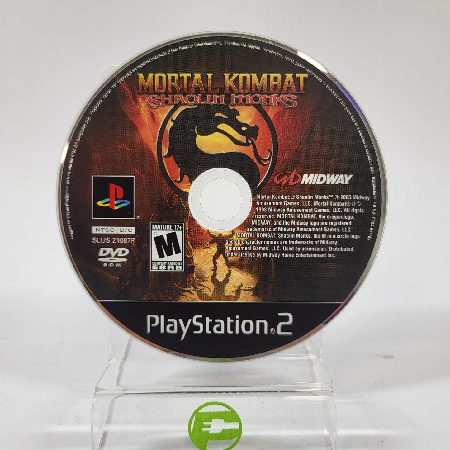 Mortal Kombat Shaolin Monks (Sony PlayStation 2 PS2, 2005) Disc Only