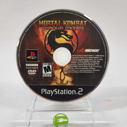 Mortal Kombat Shaolin Monks (Sony PlayStation 2 PS2, 2005) Disc Only