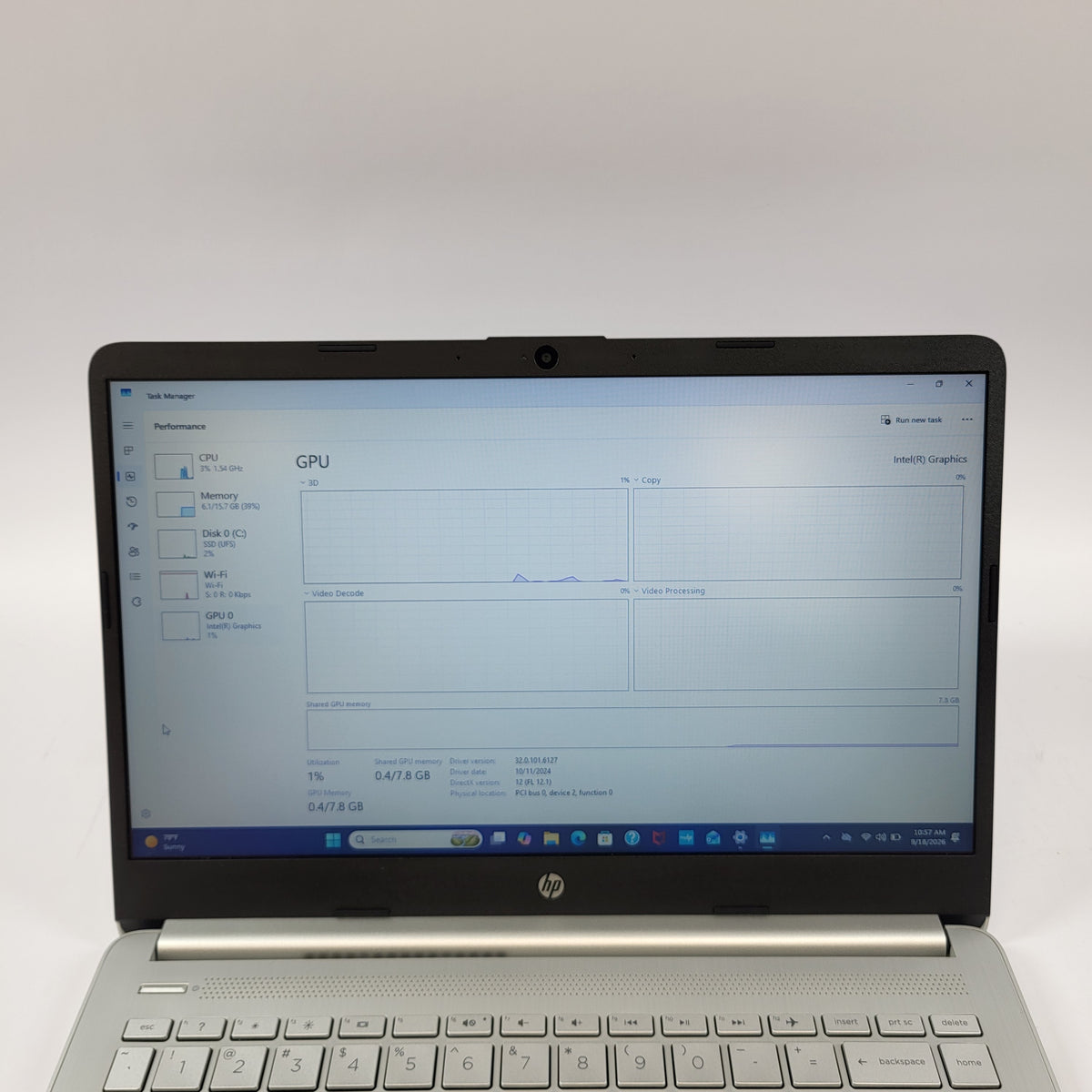 HP Laptop 14-DQ6011DX 14" N150 1.0GHz 16GB RAM 128GB SSD