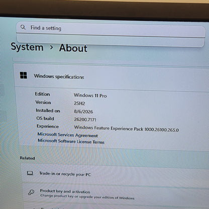 Leno ThinkCentre i5-13420H 2.10GHz 16GB RAM 256GB SSD