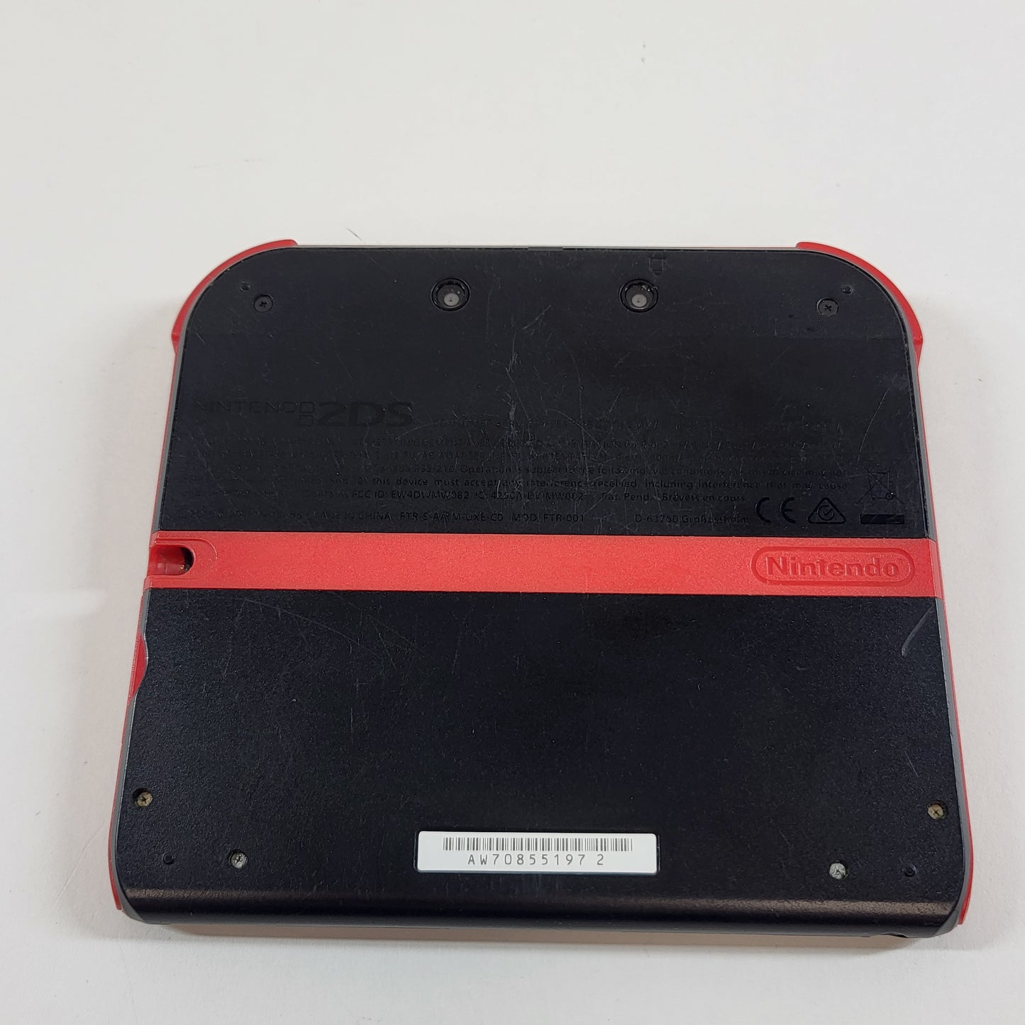 Broken Nintendo 2DS Handheld Game Console FTR-001 Black/Red READ