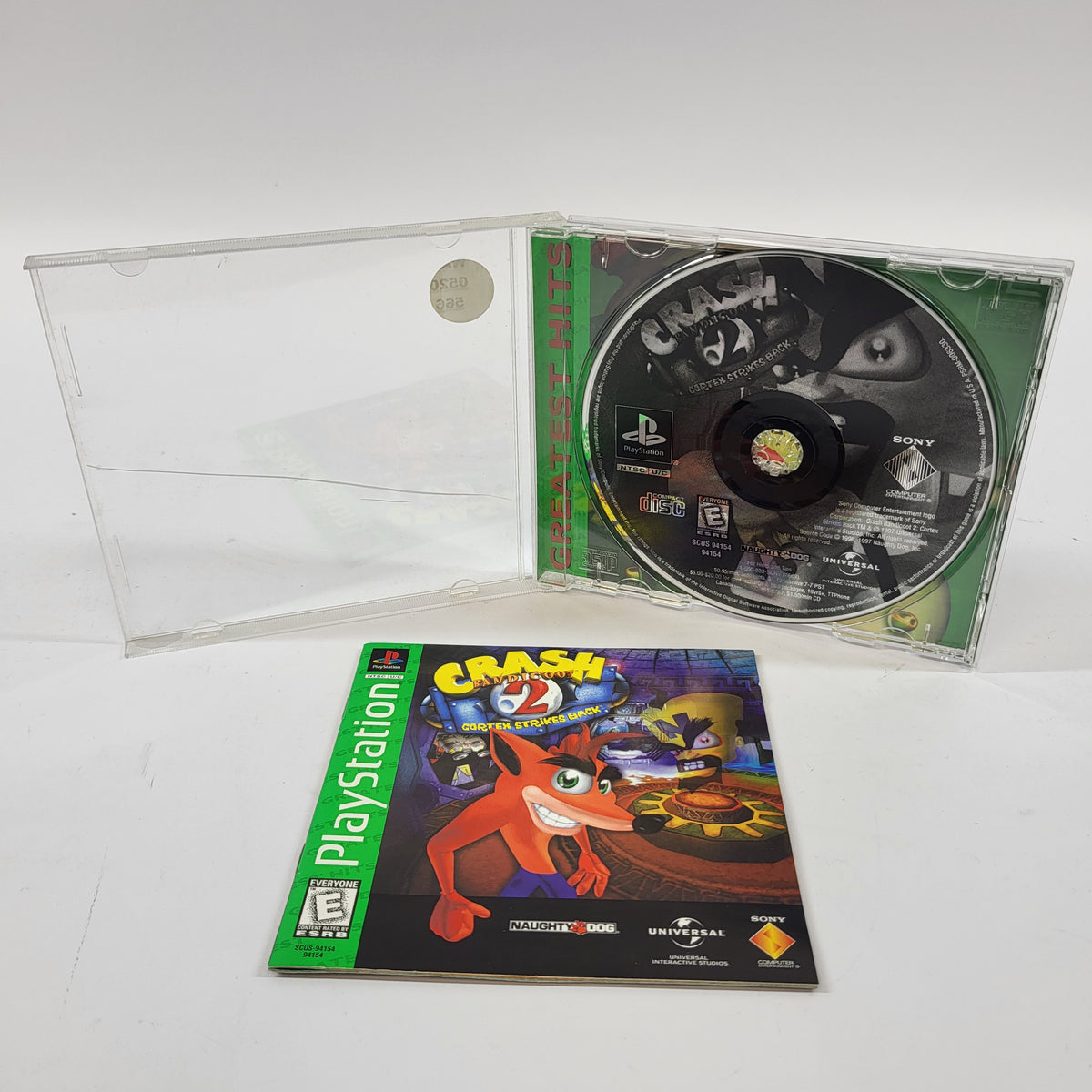 Crash Bandicoot 2 Cortex Strikes Back [Greatest Hits] (Sony PlayStation 1, 1998)