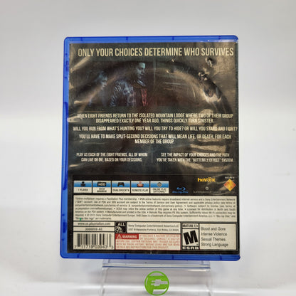 Until Dawn (Sony PlayStation 4 PS4, 2015)