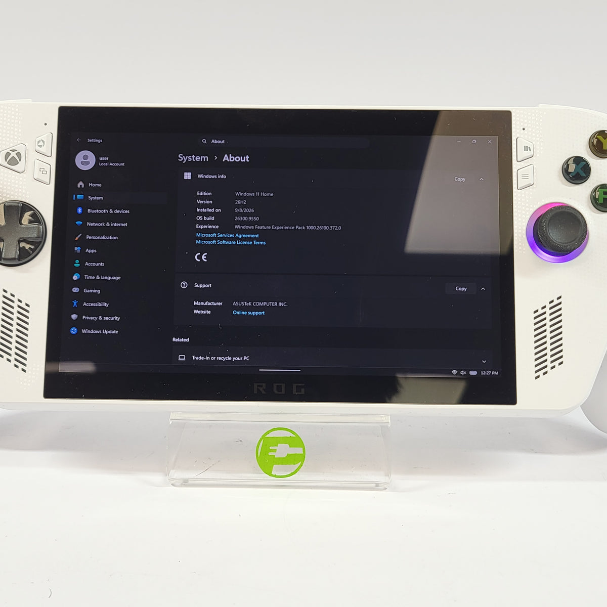 Asus ROG XBOX Ally 7" AMD Ryzen Z2 A 16GB RAM 512GB White RC73YA-XB