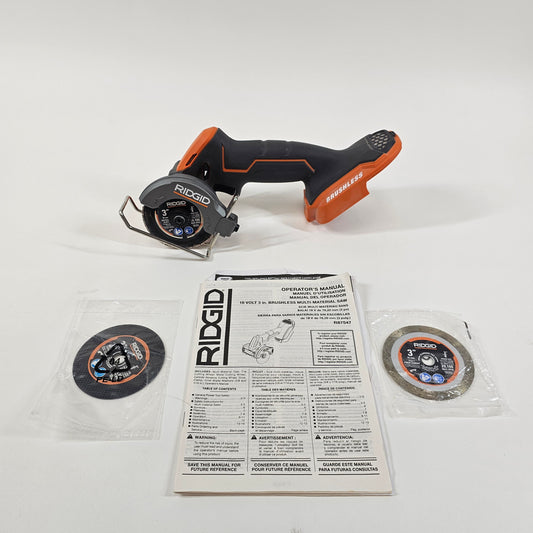 Ridgid R87547  18V Sub-Compact Brushless 3 in. Multi-Material Saw