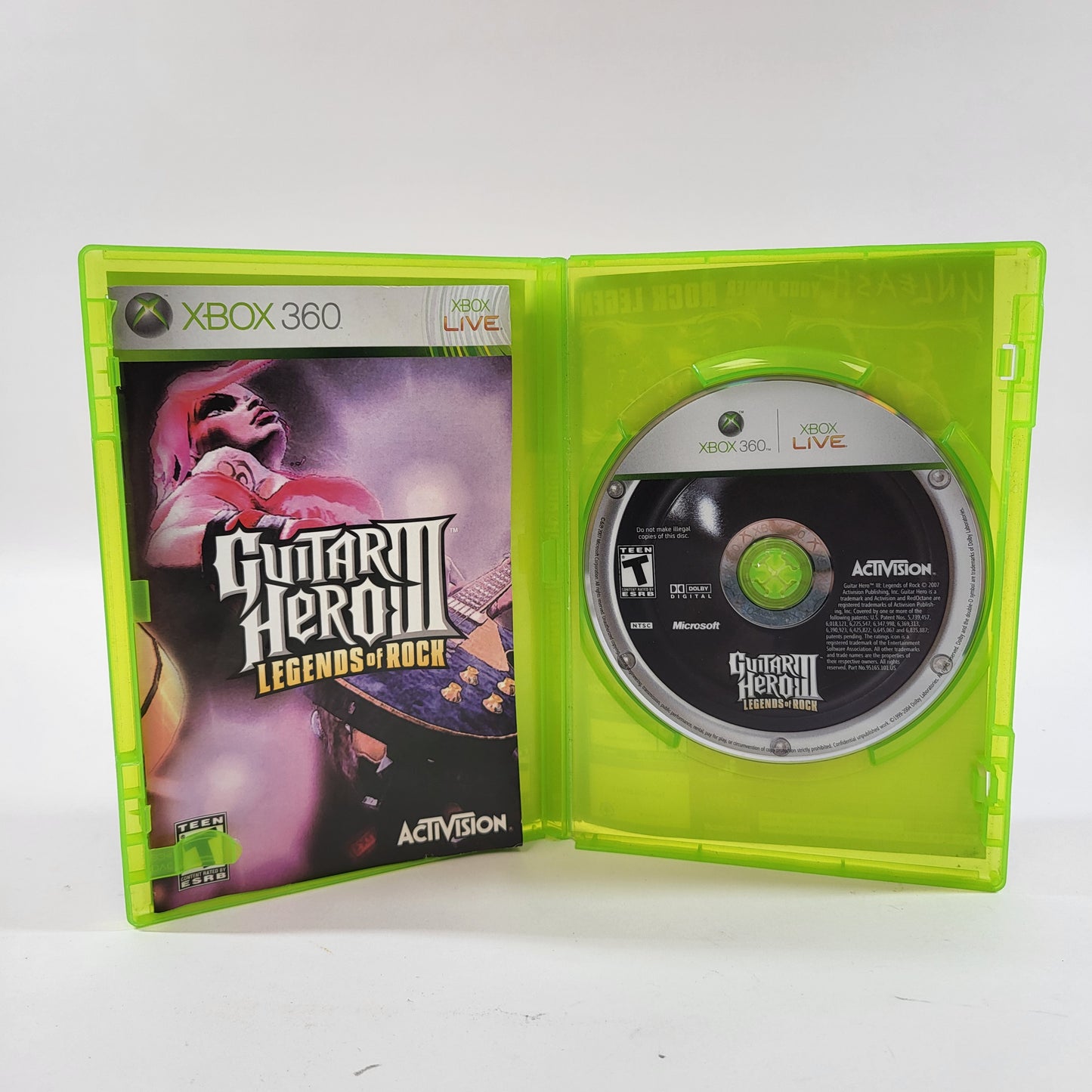 Guitar Hero III Legends of Rock (Microsoft Xbox 360, 2007)