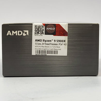 New AMD Ryzen 9 5900X 3.70GHz 12 Core 100-100000061W0F 24 Thread AM4