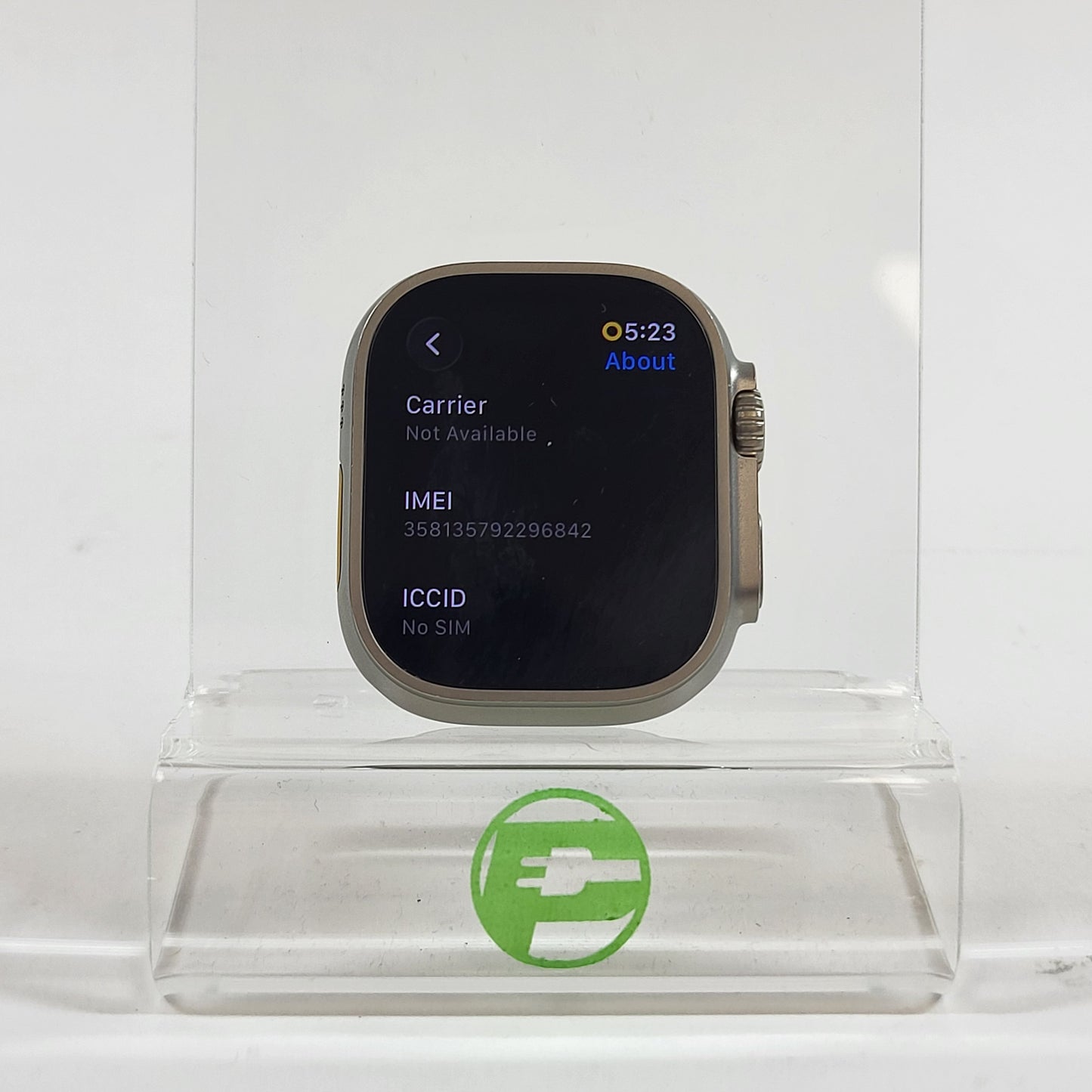 Unlocked Apple Watch Ultra 3 49MM Natural Titanium Anchor Blue Ocean Band