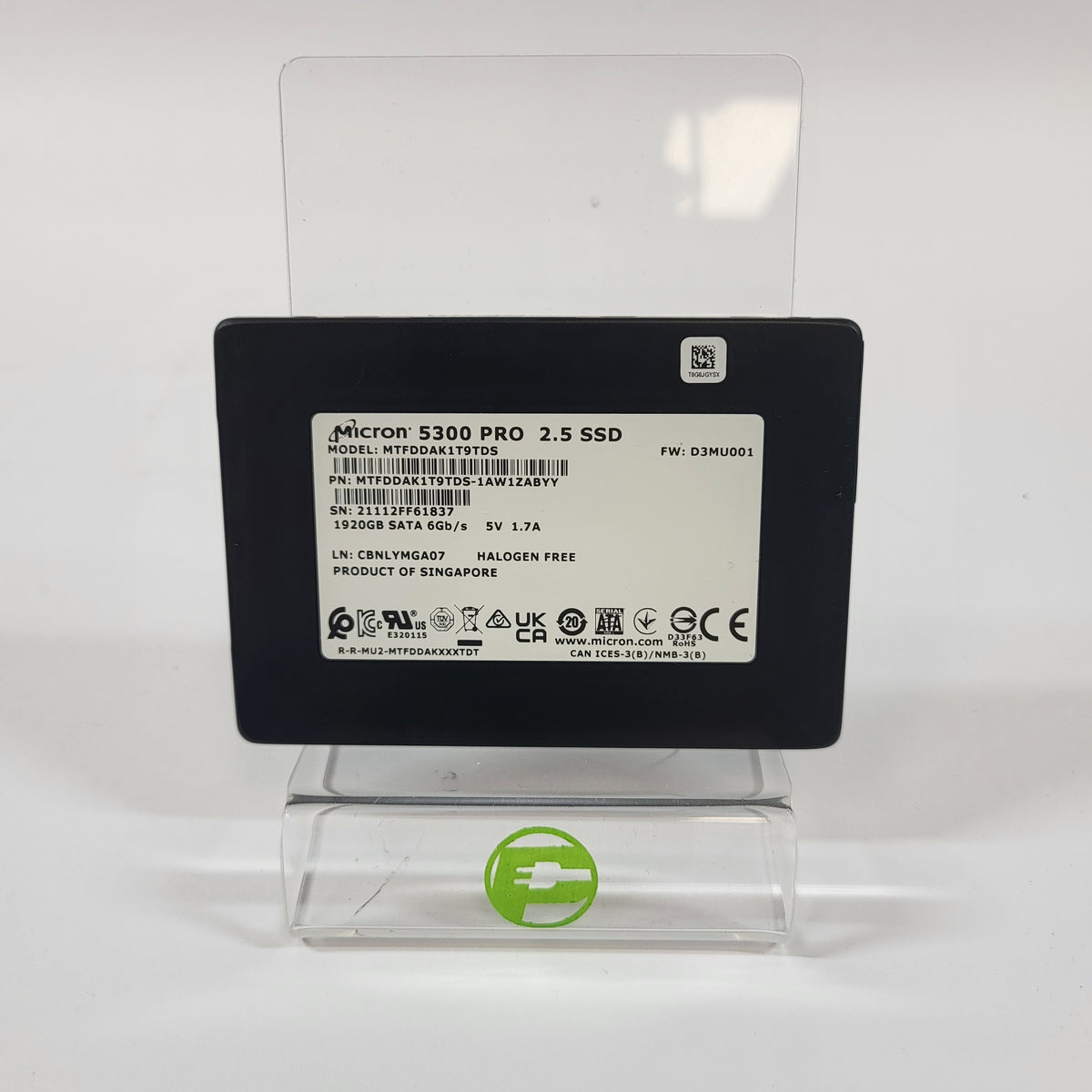 Micron 2.5" 5300 PRO 2TB SATA III 6Gbps SSD MTFDDAK1T9TDS-1AW1ZABYY