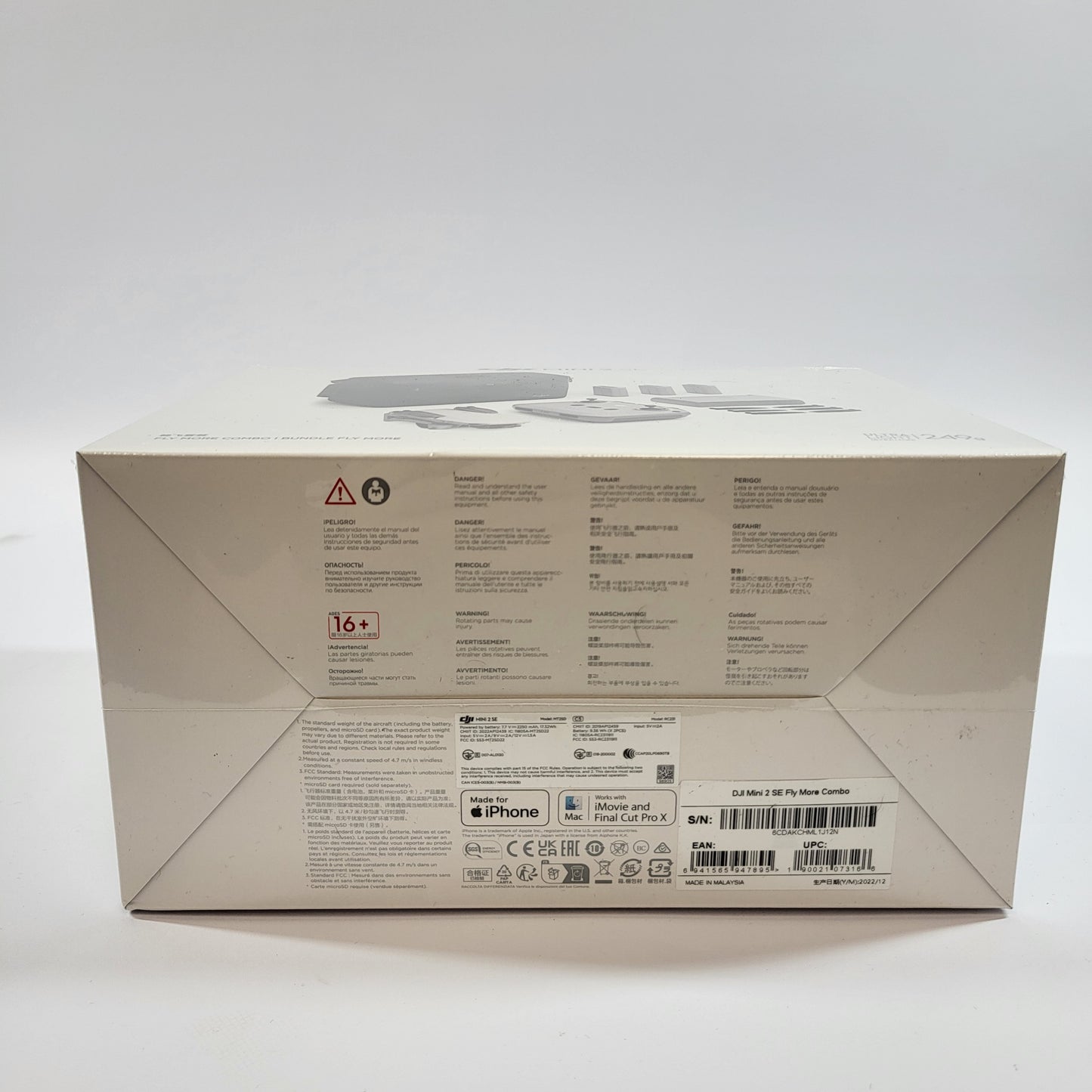 New DJI Mini 2 SE Fly More Combo 4K Camera Drone MT2SD