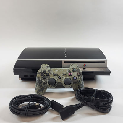 Sony PlayStation 3 Fat PS3 80GB Black Console Gaming System CECHL01 READ
