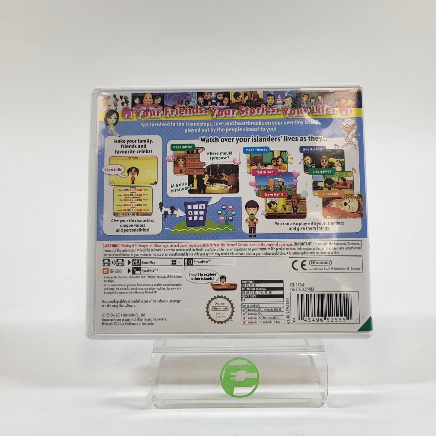 Tomodachi Life PAL (Nintendo 3DS, 2014) Region Locked