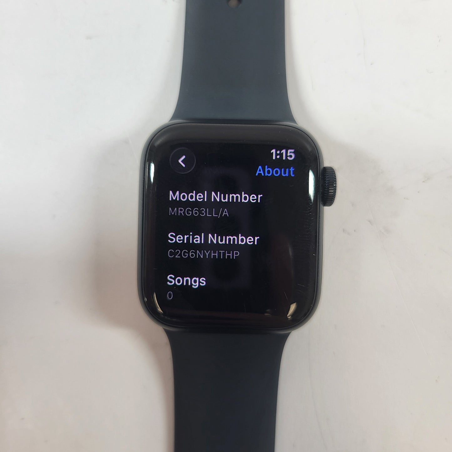 Unlocked Apple Watch SE 2nd Gen 40MM Midnight Aluminum Black Sport Band 