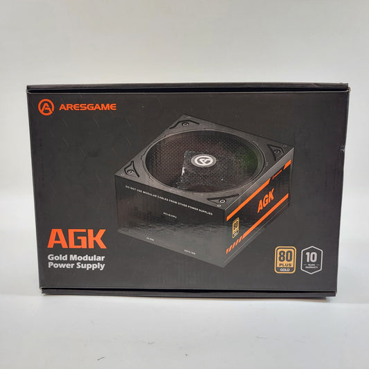 New AresGame AGK850 AGK850 80 Plus Gold 850W Fully Modular Power Supply Open Box