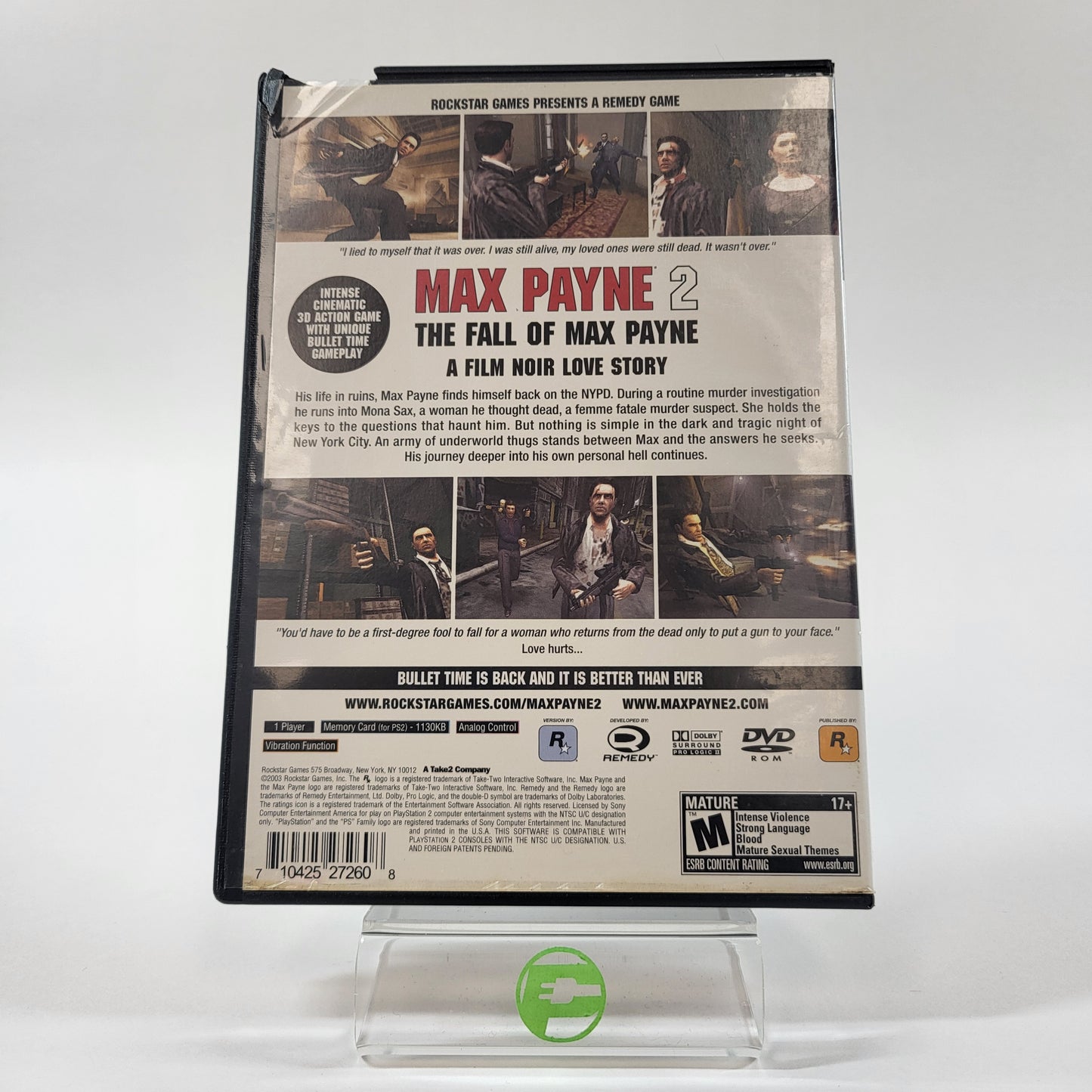Max Payne 2 Fall of Max Payne (Sony PlayStation 2 PS2, 2003)