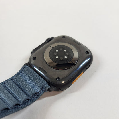 Factory Unlocked Apple Watch Ultra 3 49MM Black Light Blue Alpine Loop MF254LW/A