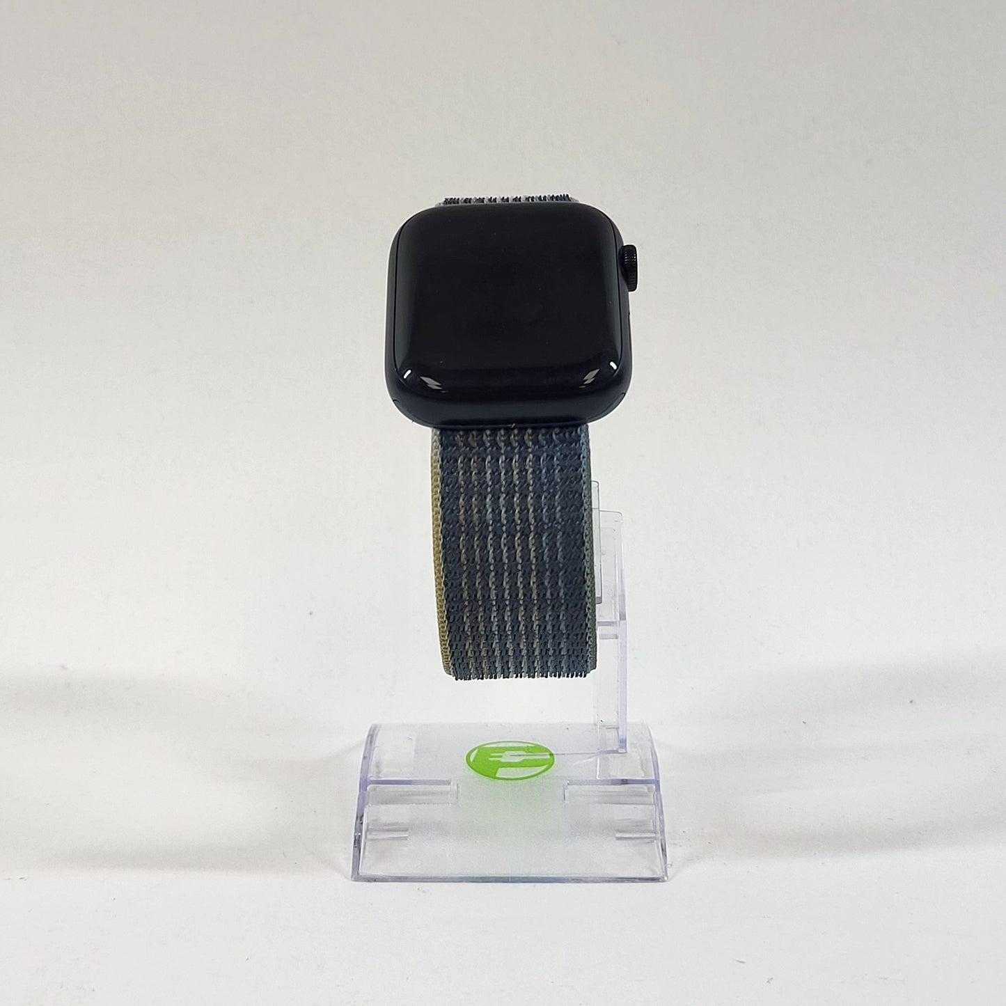 GPS Only Apple Watch Series 8 45MM Midnight Aluminum Anchor Blue Braided Solo 