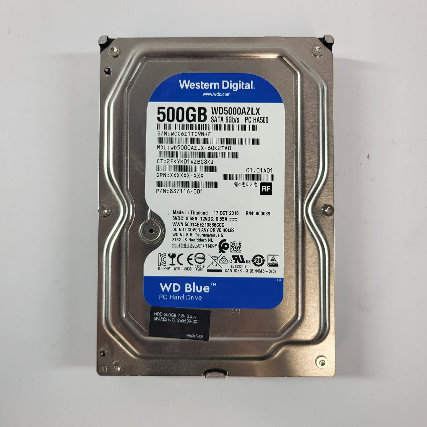 Western Digital WD5000AZLX 
