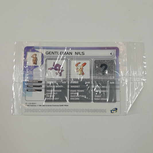 Pokémon TCG Pokemon Battle Card Gentleman Nils Regular English