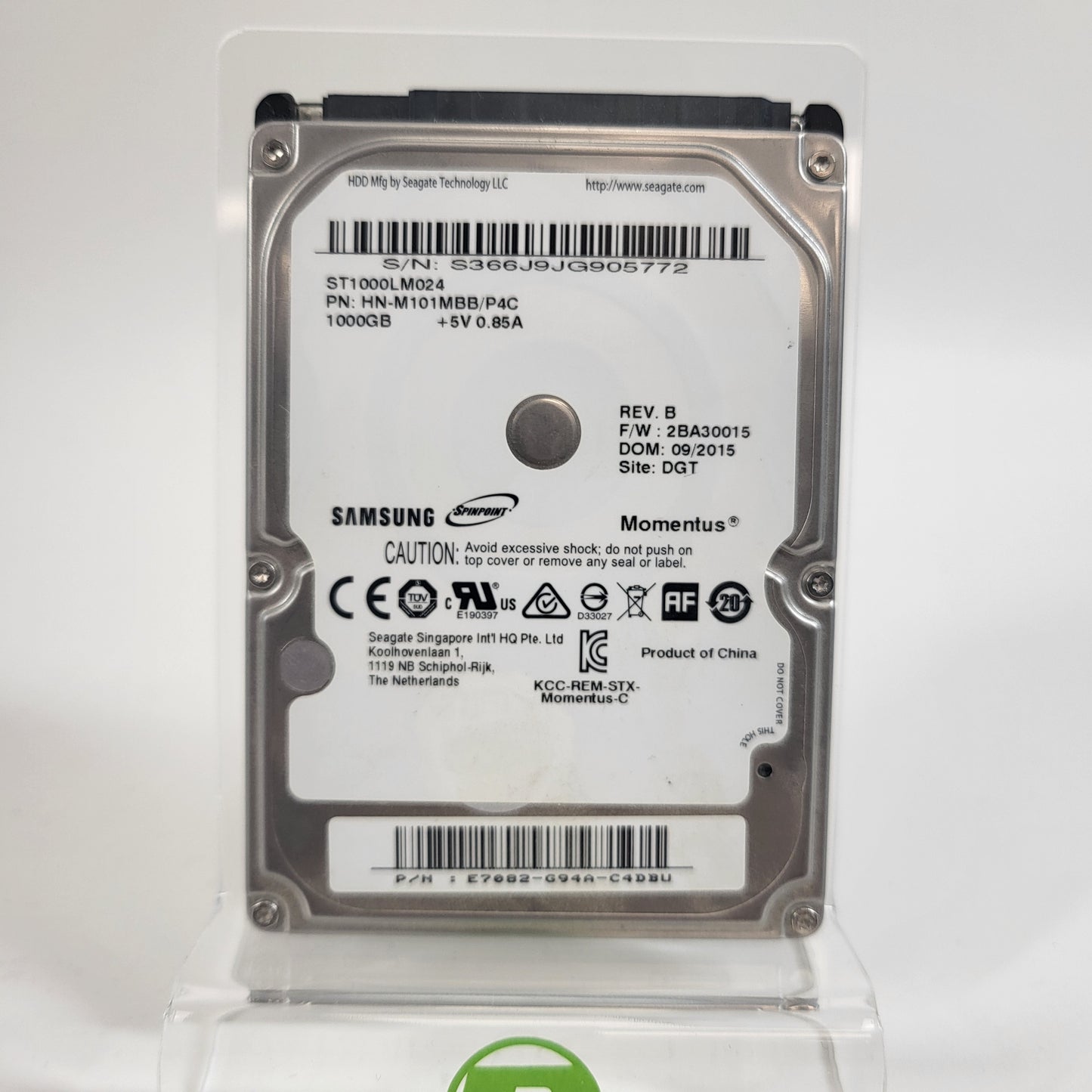 Seagate 2.5" Samsung Momentus 5400 1TB SATA 3Gb/s HDD ST1000LM024