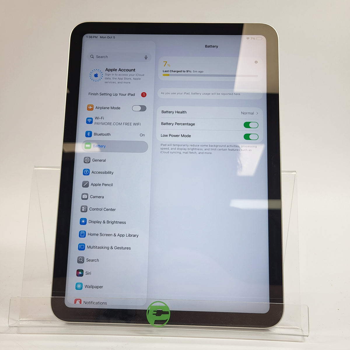 WiFi Only Apple iPad 11" (A16) 128GB Silver MD3Y4LL/A