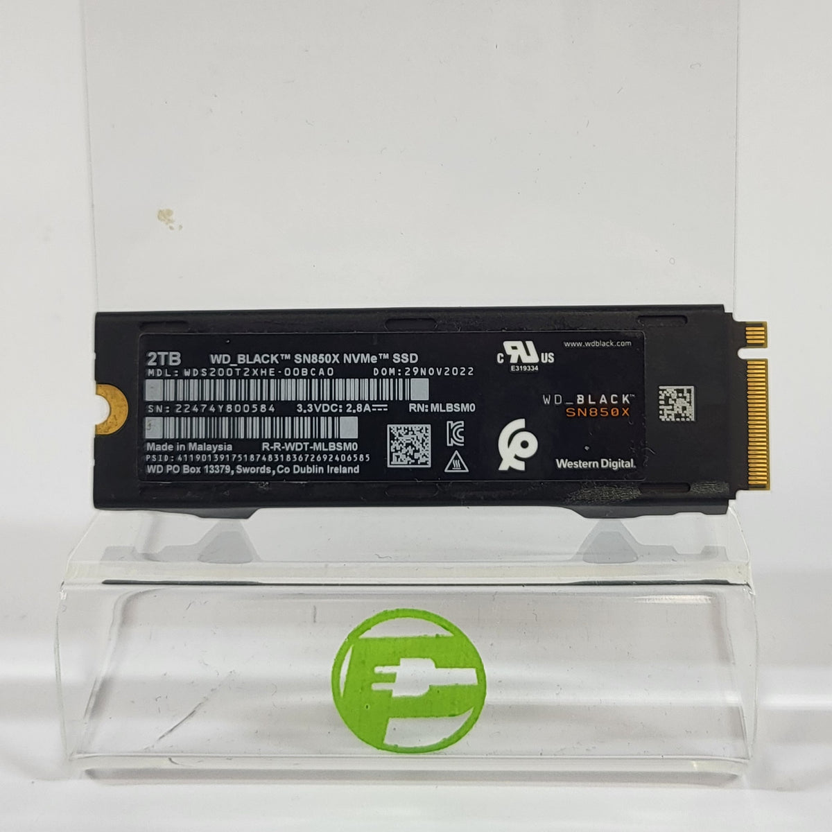 Western Digital WD 2280mm Black SN850X 2TB M.2 NVMe Gen 4.0 x 4 SSD WDS200T2XHE
