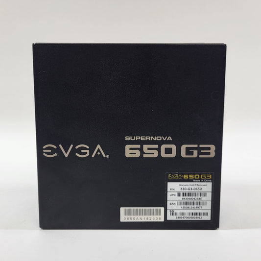 EVGA SuperNOVA 650 G3 80 Plus Gold 650W Fully Modular Power Supply
