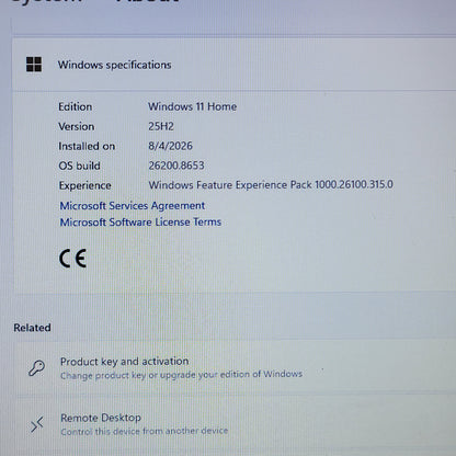 Lenovo Rescuer 80WW 15.6" i7-7700HQ 2.8GHz 8GB RAM 128GB SSD GeForce GTX 1050 Ti
