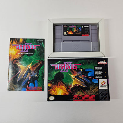 Gradius III (Super Nintendo SNES, 1991) PSA 9.2 CIB