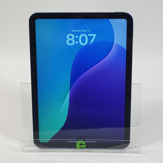 WiFi Only Apple iPad 10th Gen 64GB 18.3.2 BLUE MPQ13LL/A