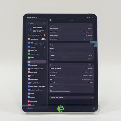 WiFi Only Apple iPad Pro 13" M5 256GB Silver ME7W4LL/A