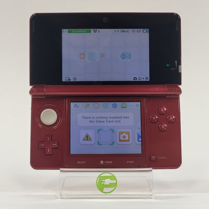 Nintendo 3DS Handheld Game Console CTR-001 Metallic Red CIB