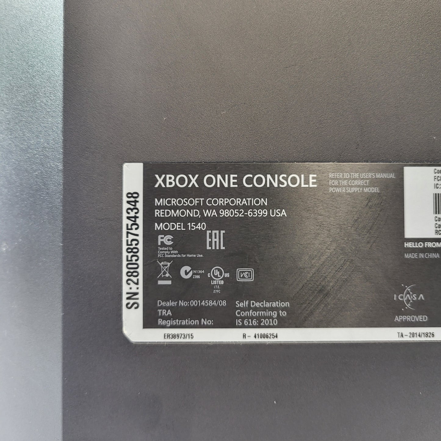 Microsoft Xbox One 1TB Console Gaming System Black 1540