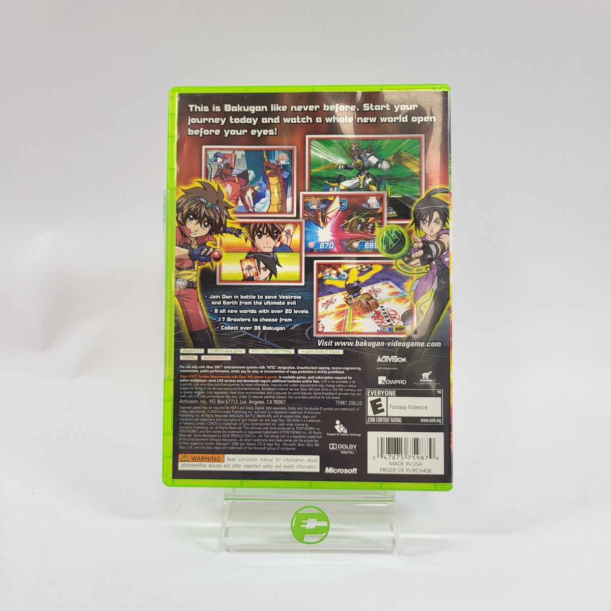Bakugan Battle Brawlers (Microsoft Xbox 360, 2009)
