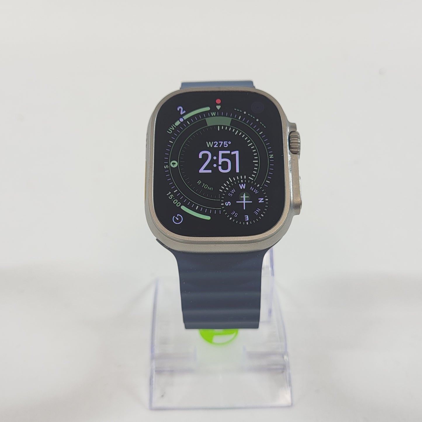 Unlocked Apple Watch Ultra 3 49MM Natural Titanium Anchor Blue Ocean Band MEWH4LW/A