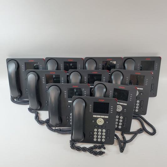 Lot of 10 Avaya 9611G IP Polycom VVX 350 700504845MP VOIP Desk Telephone