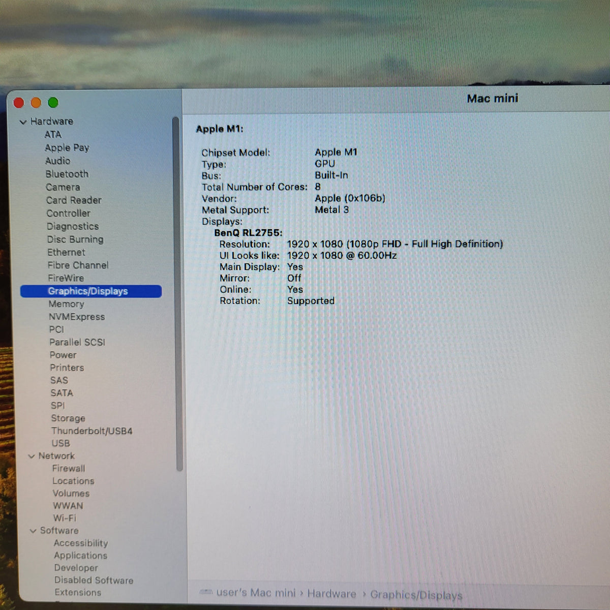 2020 Apple Mac Mini M1 8 Core 3.2GHz 8GB RAM 256GB SSD A2348