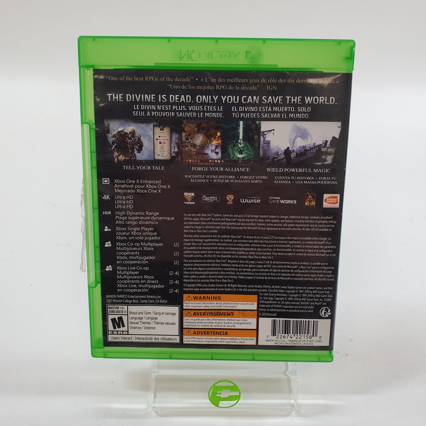 Divinity: Original Sin II: Definitive Edition (Microsoft Xbox One, 2018)