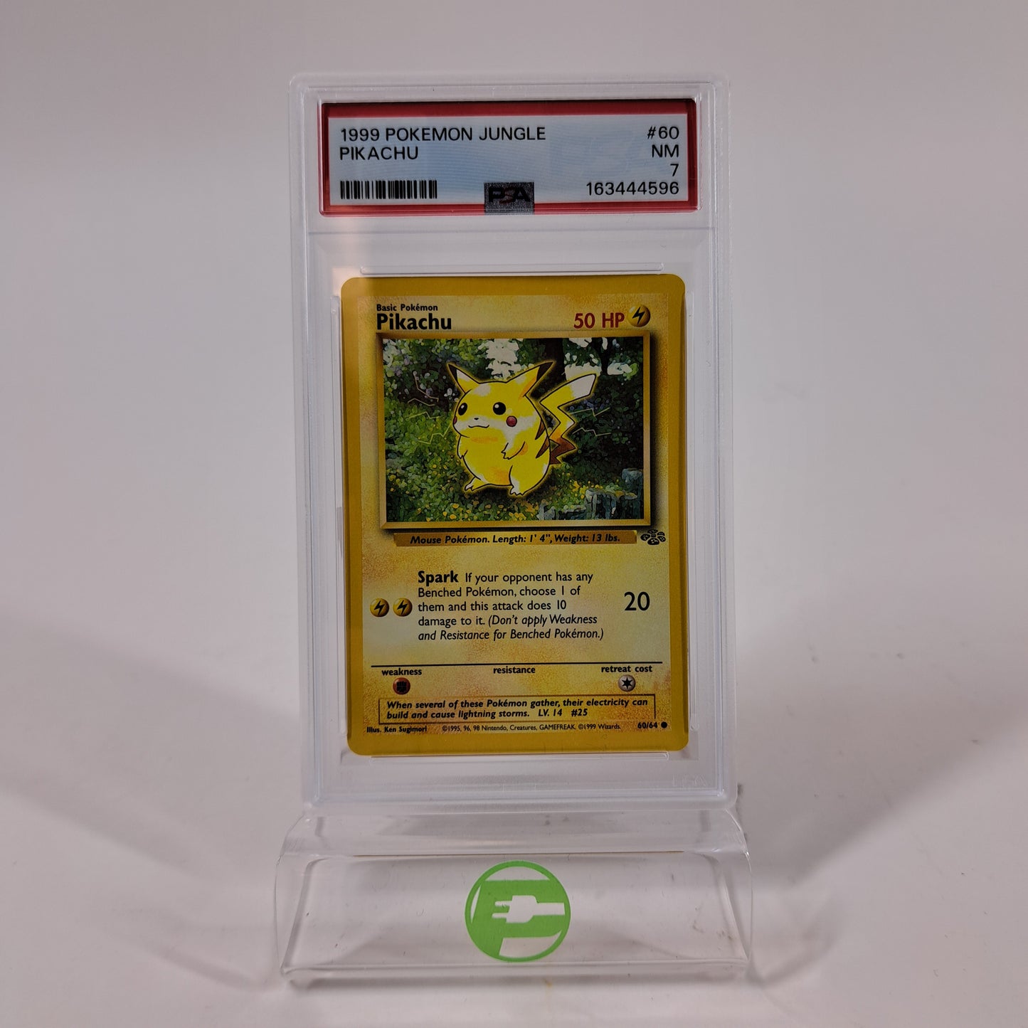 Pokémon TCG Jungle Pikachu 60/64 Regular English PSA 7