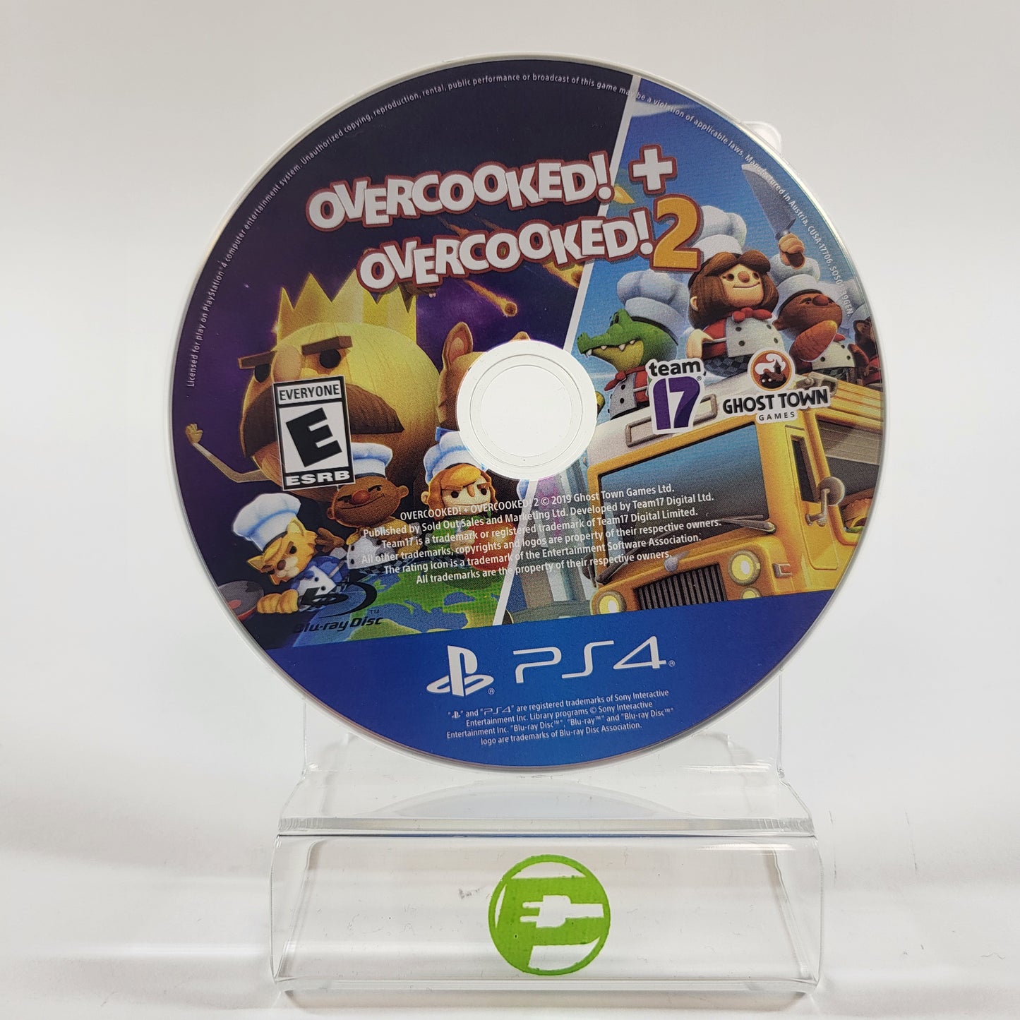 Overcooked + Overcooked 2 (Sony PlayStation 4 PS4, 2019) Disc Only